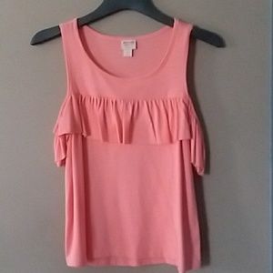 ADORABLE COLD SHOULDER&RUFFLES TOP⚘